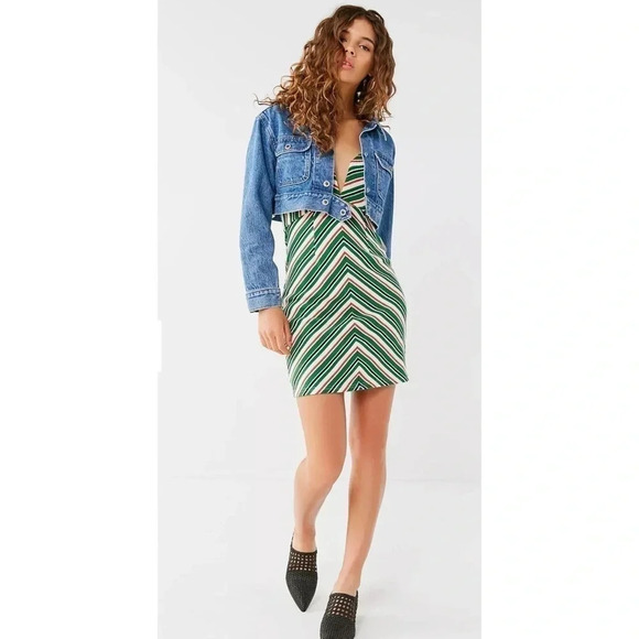 Line & Dot 70’s Striped Mini Dress Size Small - Picture 10 of 12